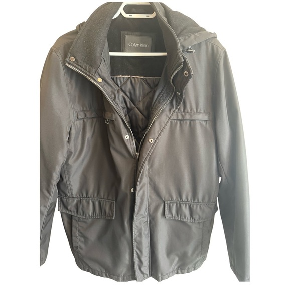 Calvin Klein Other - Calvin Klein Jacket Mens Medium Black Long Sleeve Full Zipper Pockets Outdoor